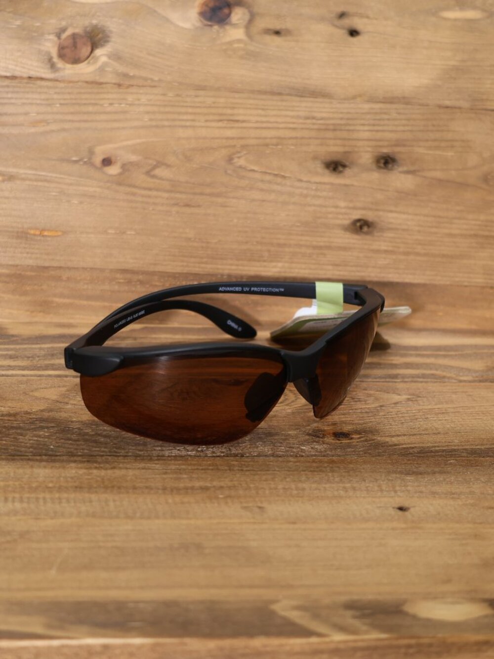 Solar Comfort Sports Polarized Sunglasses for Men Rimless Frame Amber